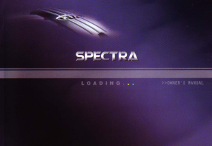2004 KIA Spectra Owners Manual